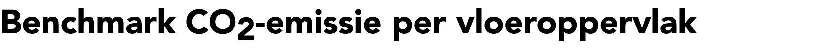 Benchmark CO2 emissie per vloeroppervlak